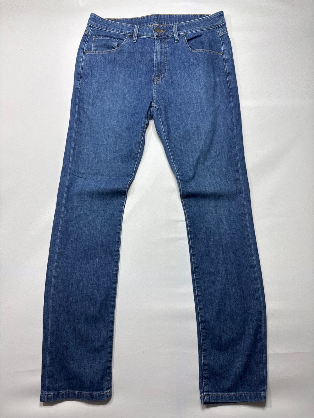 johnnie-O Men's Straight Jeans in Medium Blue